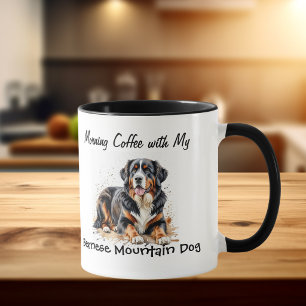 Taza Perro de Montaña de Berna Simple Personalizado