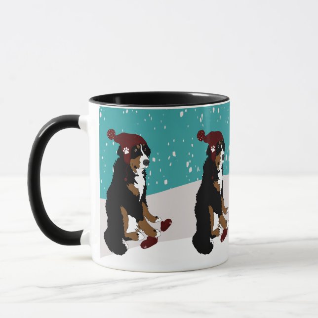 Taza Perro de montaña de invierno de Bernese (Izquierda)