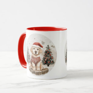 Taza Perro de Navidades recuperadores de Labrador