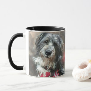 Taza Perro de perro blanco y negro