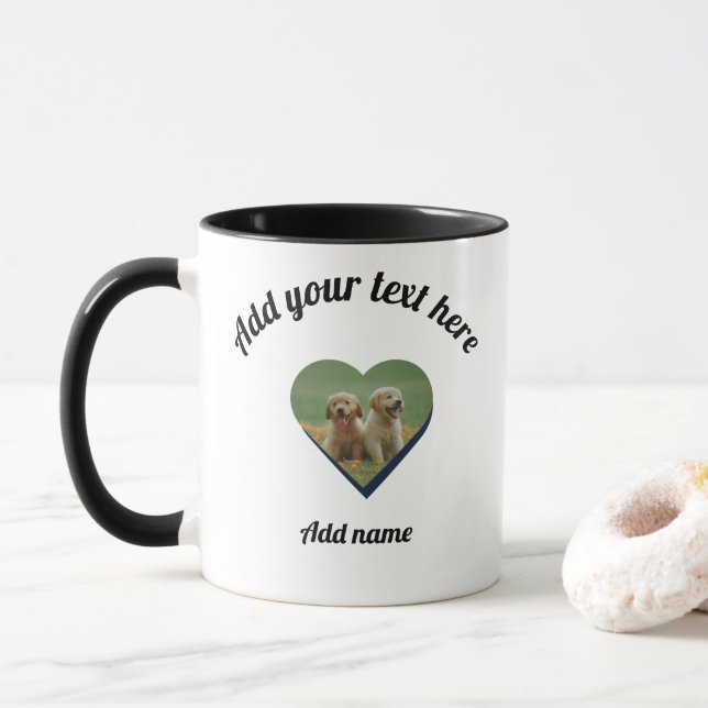 Taza Perro de personalizable: Mug de amante - Personali (Con donut)