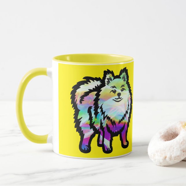 Taza Perro de Pomerania (Con donut)
