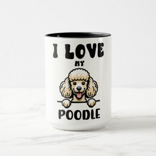 Taza Perro de poodle divertida
