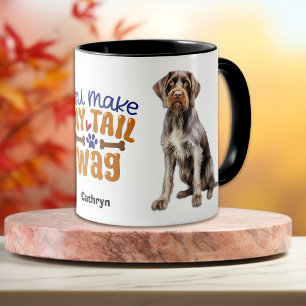 Taza Perro de puntero con cable alemán que haces mi mor