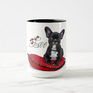 Taza Perro de toro francés - Frenchie - Amor