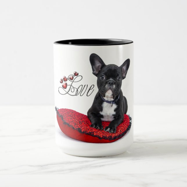 Taza Perro de toro francés - Frenchie - Amor (Centro)