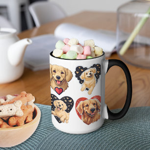 Taza Perro de Valentine Golden Retriever