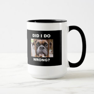 Taza Perro del boxeador en problema