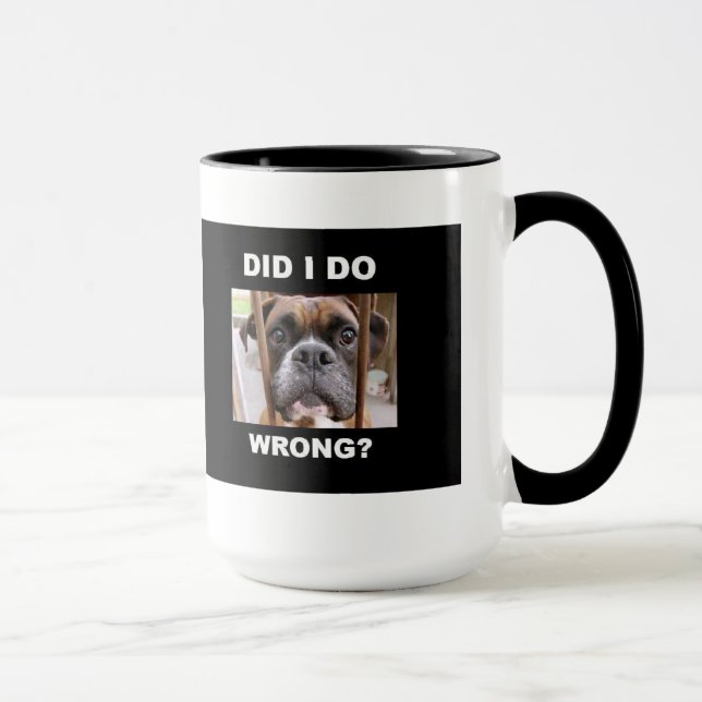 Taza Perro del boxeador en problema (Derecha)