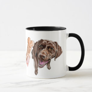 Taza PERRO del ilustracion el   de la acuarela del