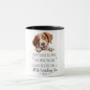 Taza Perro divertido Brittany Spaniel lindo personaliza