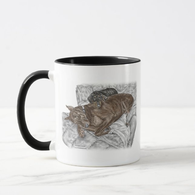 Taza Perro Doberman (Izquierda)