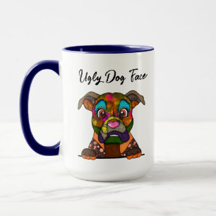 Taza Perro feo Boxer Fantasmas
