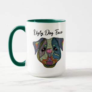 Taza Perro feo bulldog cara mug