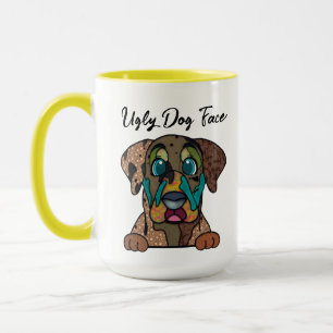 Taza Perro feo catahoula cara mugre