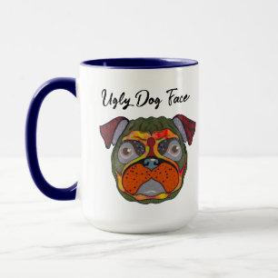 Taza Perro feo de pug