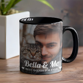 Taza Perro fotográfico de amor de la historia o fango d