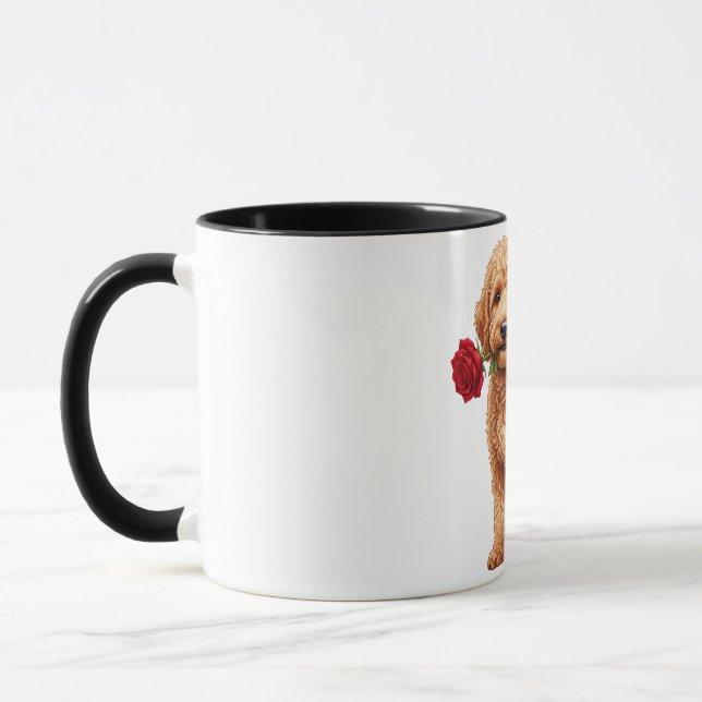 Taza Perro labradoodle lindo (Izquierda)