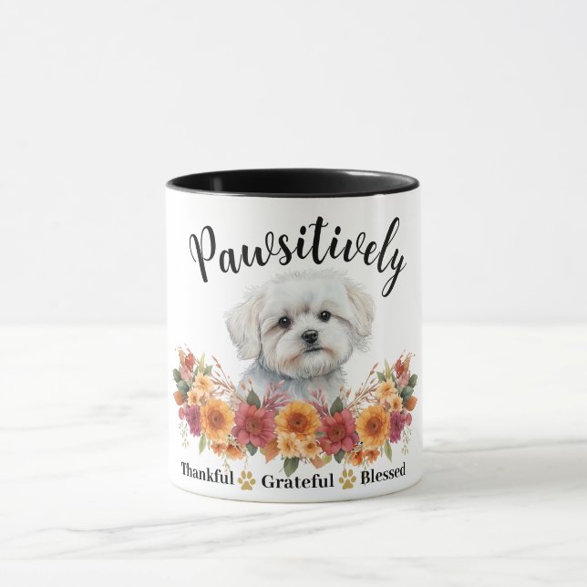 Taza Perro lindo agradecido bendito adorable (Centro)