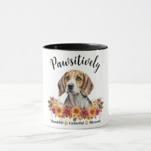 Taza Perro lindo agradecido bendito positivamente