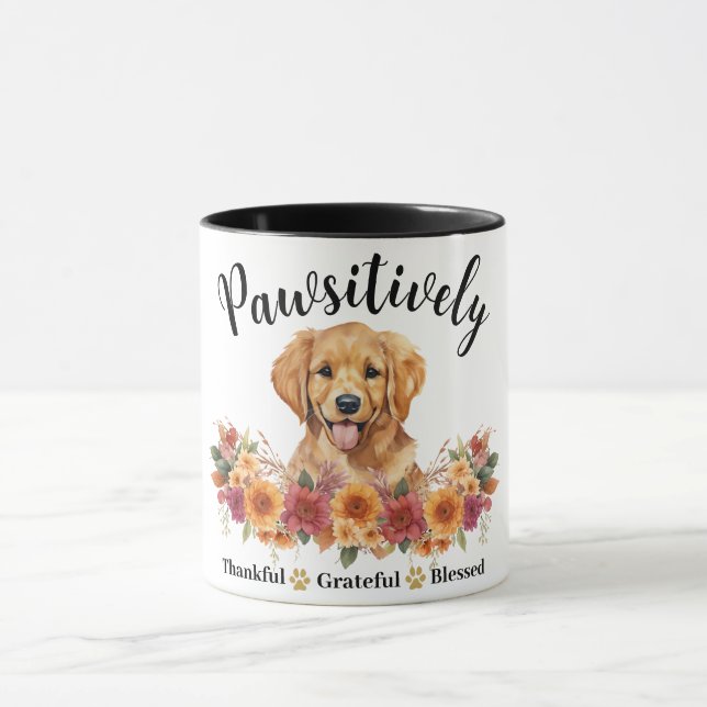 Taza Perro lindo agradecido bendito y adorable (Centro)