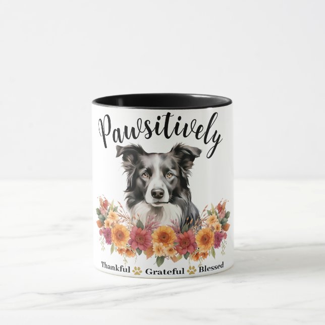 Taza Perro lindo bendito agradecido positivamente (Centro)
