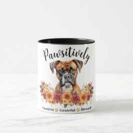 Taza Perro lindo bendito agradecido positivamente