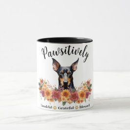 Taza Perro lindo bendito agradecido positivamente
