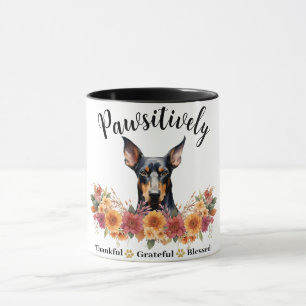 Taza Perro lindo bendito agradecido positivamente
