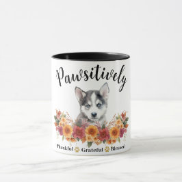 Taza Perro lindo bendito agradecido positivamente