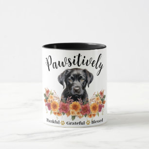 Taza Perro lindo bendito agradecido positivamente