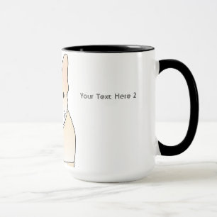 Taza Perro lindo. Dogo francés poner crema pálido