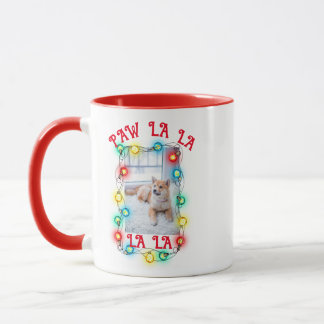 Taza Perro lindo, gato Mascota Navidades de fotografía 