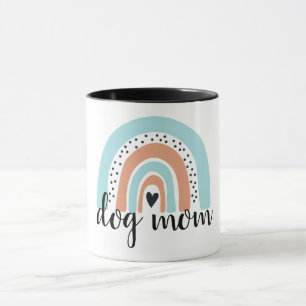 Taza Perro Mamá arcoiris Blue Peach