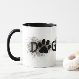 Taza Perro Mamá con huellas de suciedad