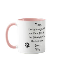 Perro Mamá divertida foto Mascota del Día de la Ma