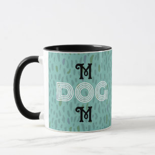 Taza Perro Mamá linda tipografía de moda de la música d