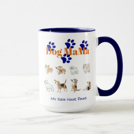 Taza Perro Mamá Vibes Mug - ¡Porque Mis Hijos Tienen Pa