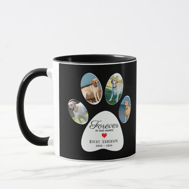 Taza Perro Memorial Keepsake (Izquierda)
