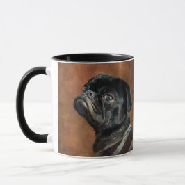 Taza Perro negro pug