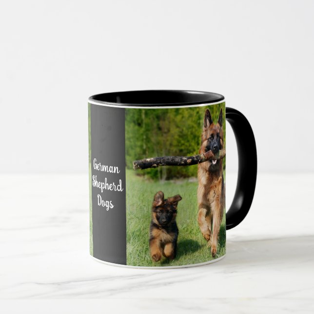 Taza Perro pastor alemán, flúfado y durísimo (Anverso derecho)