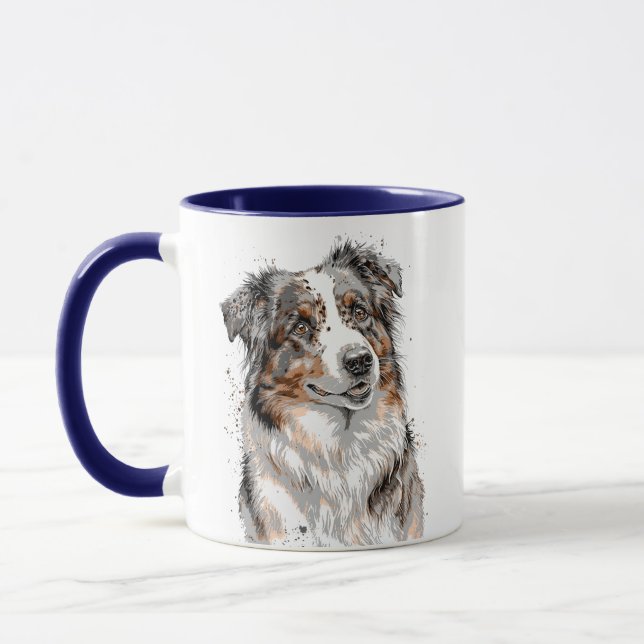 Taza Perro pastor australiano (Izquierda)