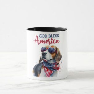 Taza Perro Patriota-Beagle