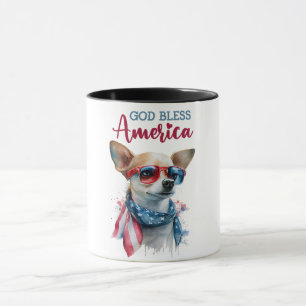 Taza Perro Patriota-Chihuahua