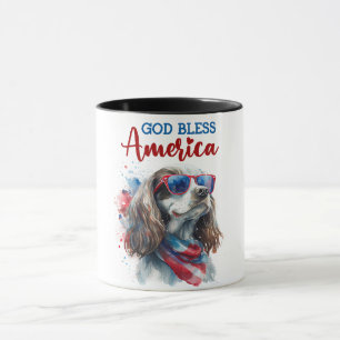 Taza Perro Patriota-Spaniel