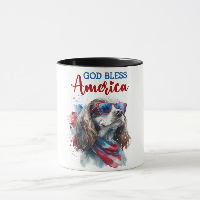 Taza Perro Patriota-Spaniel (Centro)
