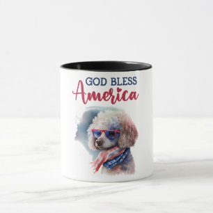 Taza Perro Patriótico-Caniche