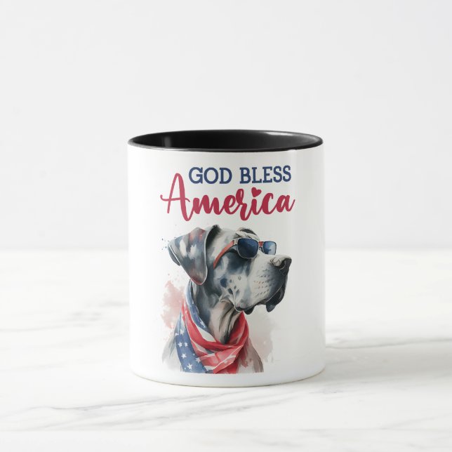 Taza Perro Patriótico-Gran Danés (Centro)