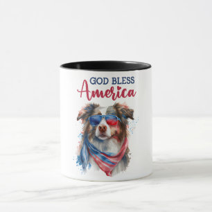Taza Perro Patriótico-Pastor Australiano
