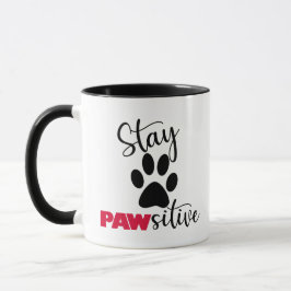 Taza Perro Paw Motivation Pun